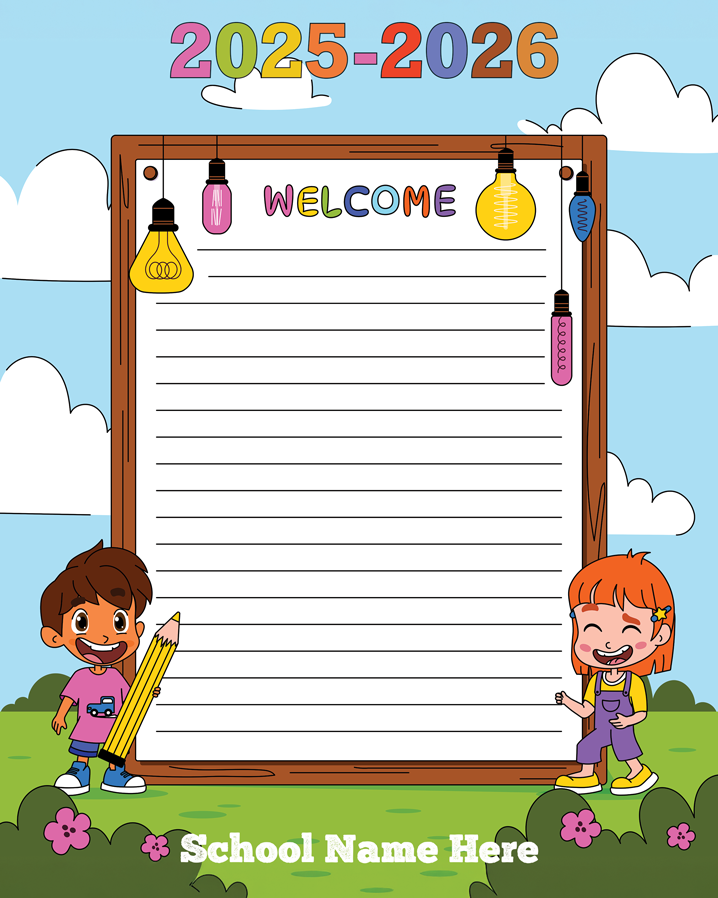 School Premium Design Cover - PP43